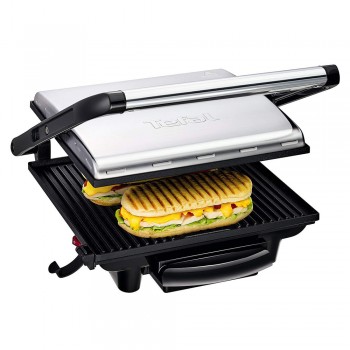 Tefal Plancha Electrique Maxi Plancha XXL 10/12 Personnes Plancha Intérieur  et Extérieur Inox CB690D12